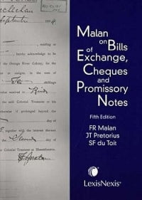 Malan on Bills of Exchange, Cheques and Promissory Notes in South African Law 9